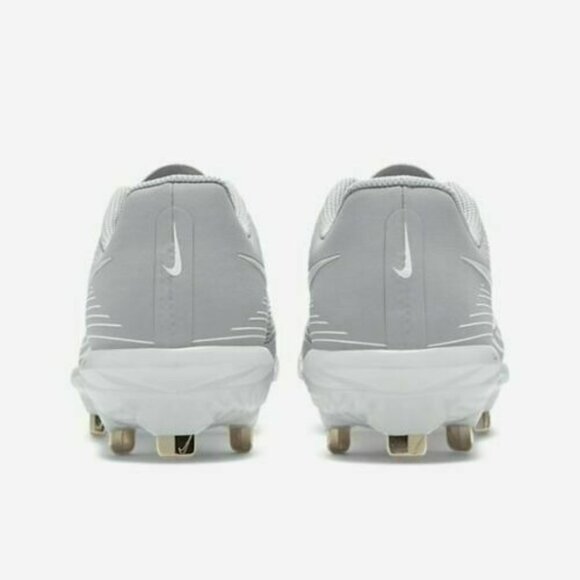 Nike Women's Lunar Hyperdiamond 3 Pro Grey Metal Softball Cleats Size 8 - Picture 5 of 7